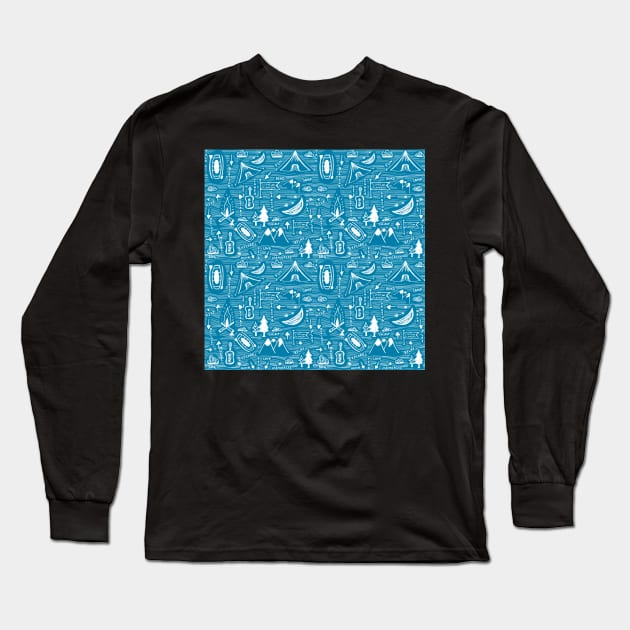 Lake camping Long Sleeve T-Shirt by DarshanaParajia